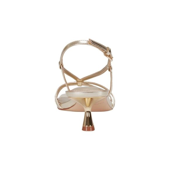 Marc Fisher Women's Raveny Strappy Kitten Heel Sandals - Gold - Picture 3 of 4